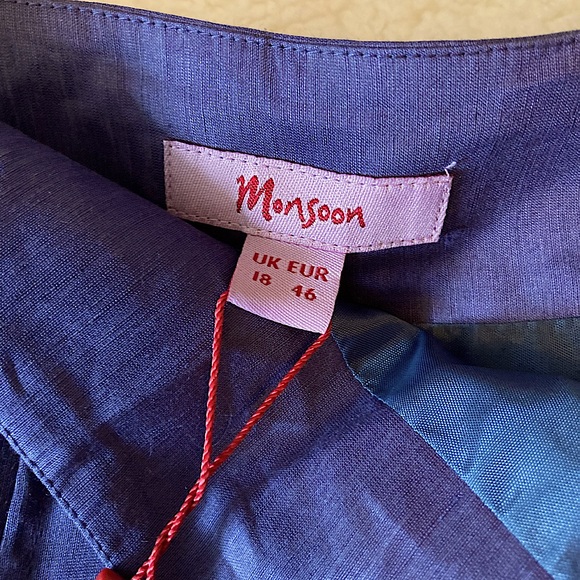 Monsoon Linen Skirt NWT SZ-18 - Picture 9 of 16
